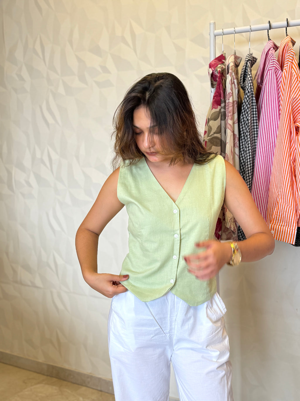 Mint Breeze Waistcoat