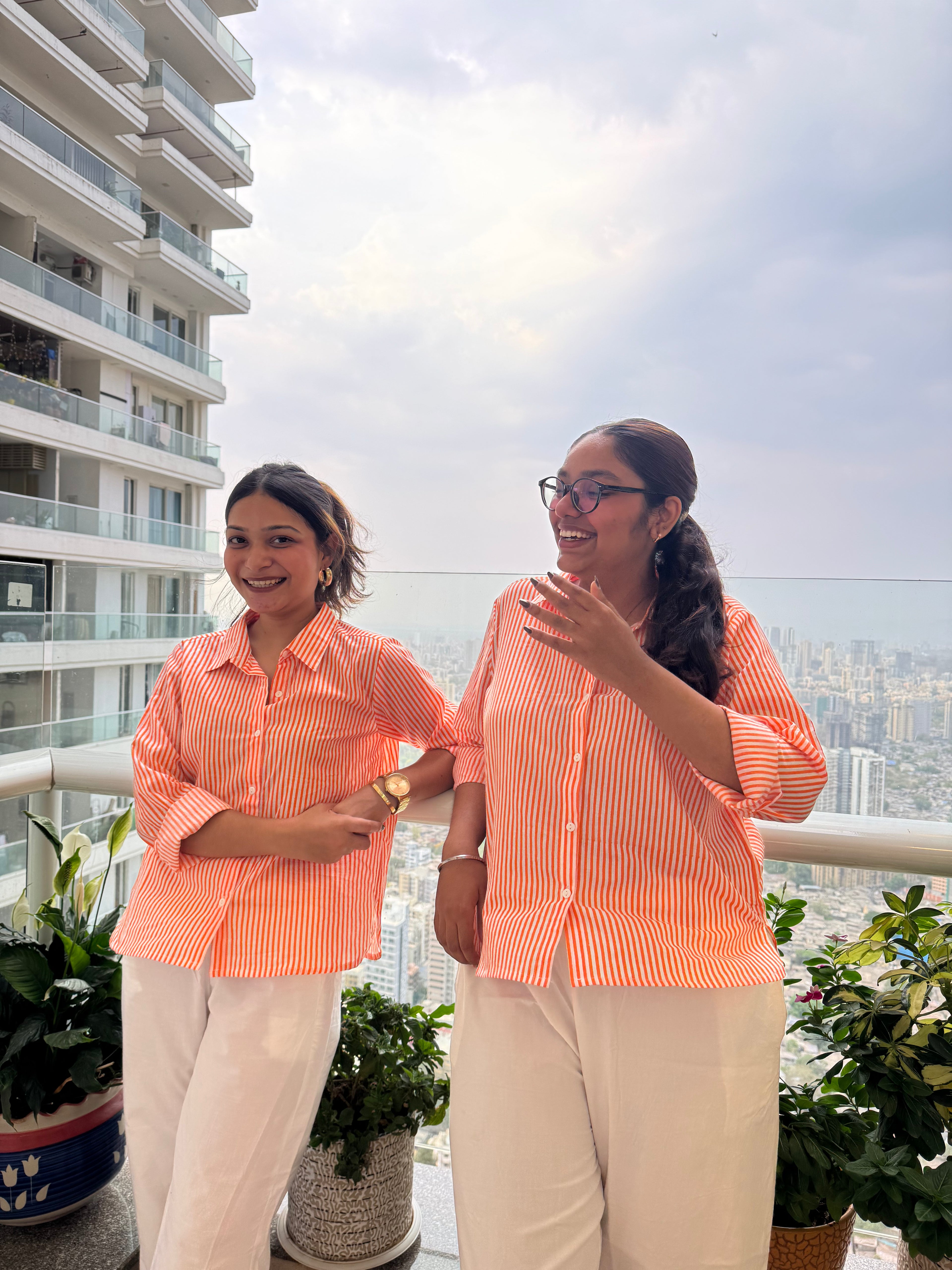 Fresh Orange Cotton Shirt