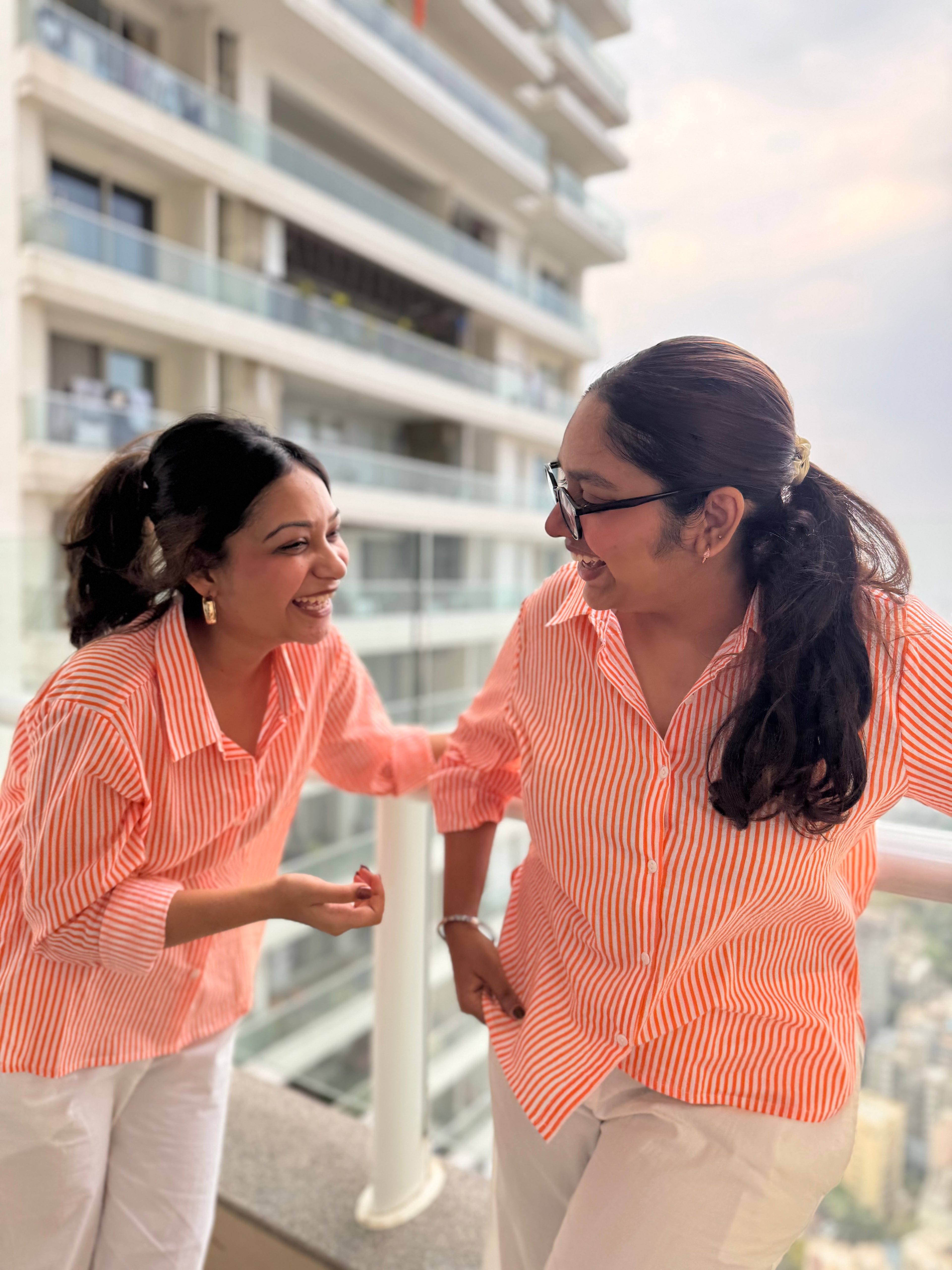 Fresh Orange Cotton Shirt