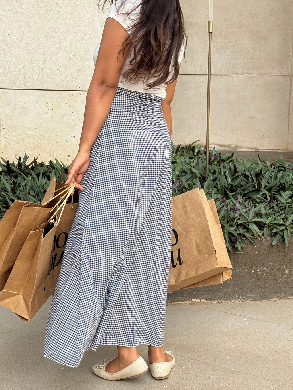 Midnight Checks Skirt