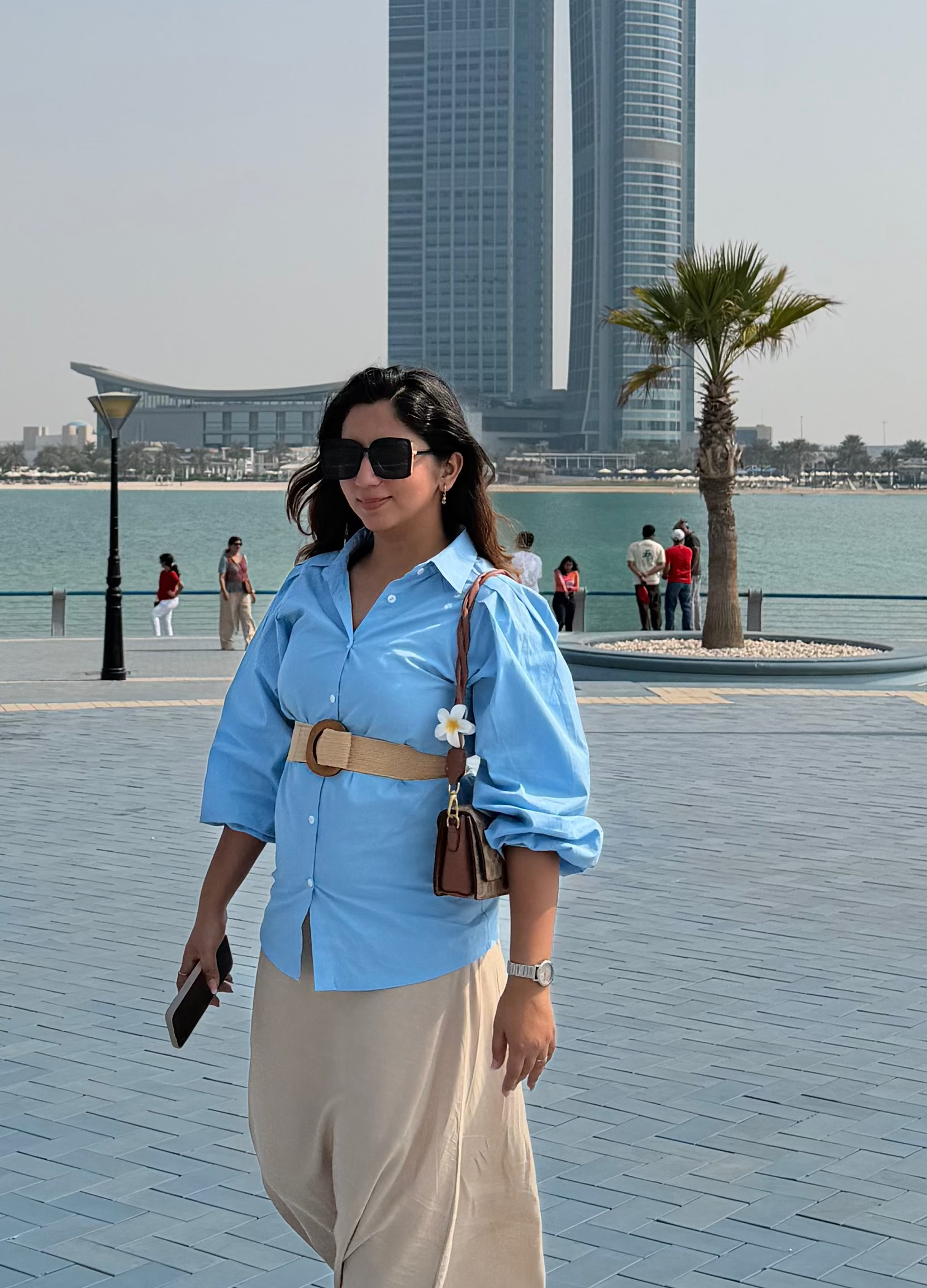Classic Solid Blue Cotton Shirt